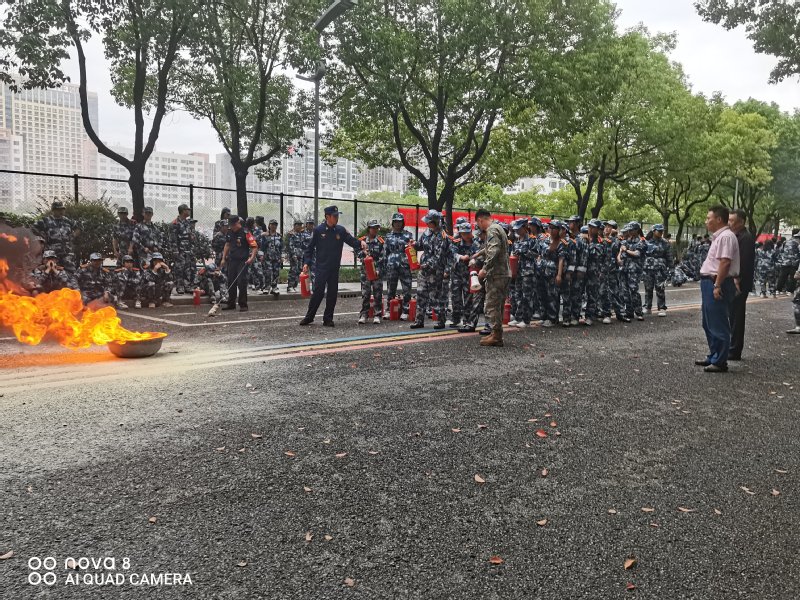 滅火演練現(xiàn)場